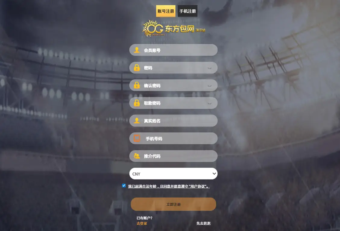 OG真人平台注册流程概览